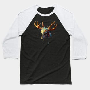 Deer skull Baseball T-Shirt